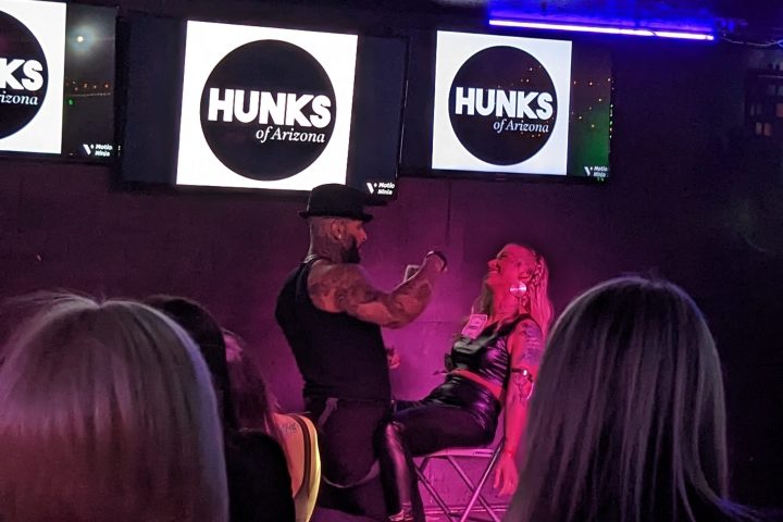 a group of people on a stage