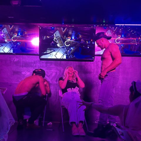 a group of people on a stage